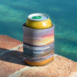 Porta-lata Casamento de Verão no Destino de Praia Tropical Co