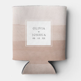 Porta-lata Casamento de Watercolor Tan Ombre