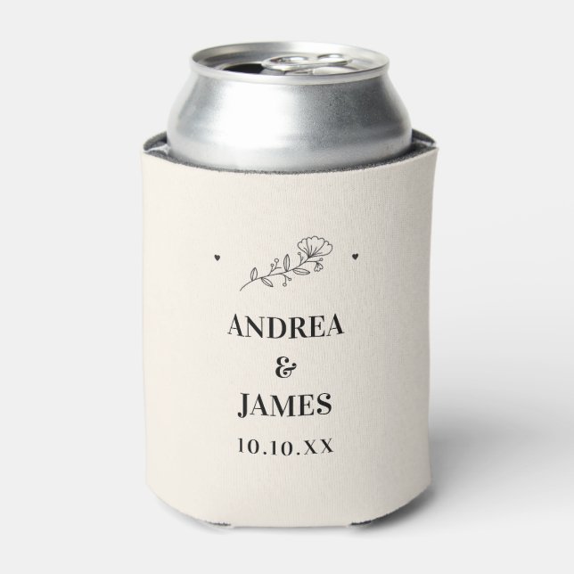 Porta-lata Casamento elegante (Can Front)