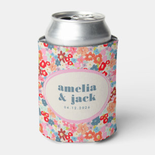 Porta-lata Casamento Floral Maximalista de Alegria Radiante