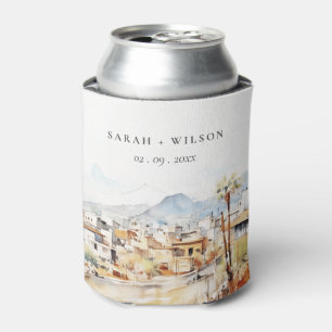 Porta-lata Casamento Paisagem Aquarela em Tucson, Arizona