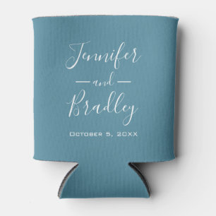 Porta-lata Casamento Personalizado Cadete Azul