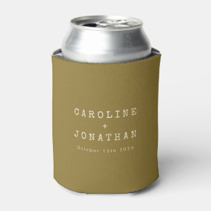 Porta-lata Casamento Personalizado de Font de Máquina de Escr