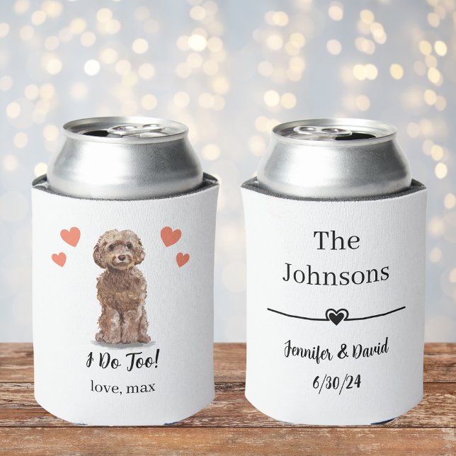 Porta-lata Casamento Personalizado De Pet De Cockapoo (Criador carregado)