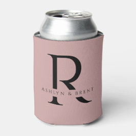 Porta-lata Casamento Rosa Moderno Pode Resfriar/Coozie
