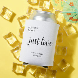 Porta-lata Casamento Simples Amor Sem Frescuras Branco
