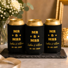 Casamento Sr. e Sra. Preto e Dourado