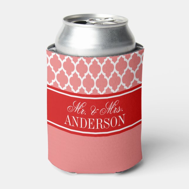 Porta-lata Casamento Wht Moroccan #4 CB Red Name (Can Front)