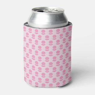 Porta-lata Casca de Ostra e Pérola de Bebê Rosa Padrão