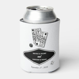 Porta-lata Casino de Destino de Las Vegas White Negro