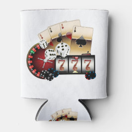 Porta-lata casino, vegas, pôquer, jogo, adulto