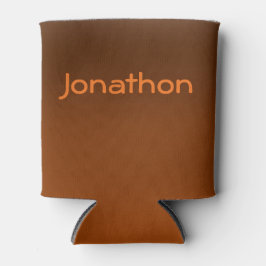 Porta-lata Castanho para Fade Laranja