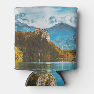 Porta-lata Castelo Bled: Esloveno Cliff Overlook.