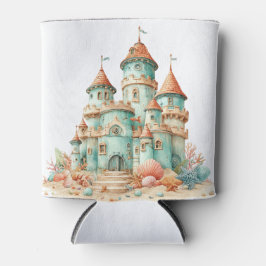 PORTA-LATA CASTELOS DE AREIA VERDES E LARANJAS ENGRAÇADOS E E