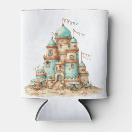 PORTA-LATA CASTELOS DE AREIA VERDES E LARANJAS FOFOS E EXCÊNT