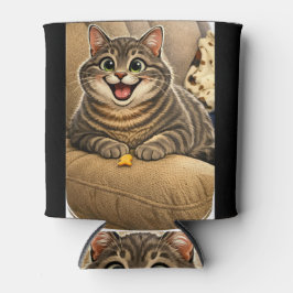 Porta-lata Cat caricature