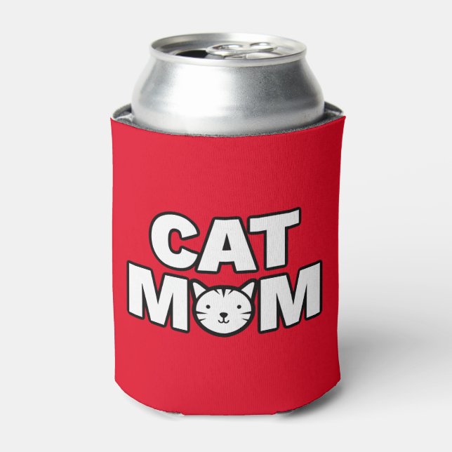 Porta-lata CAT MOM Can Cooler (Vermelho) (Can Front)