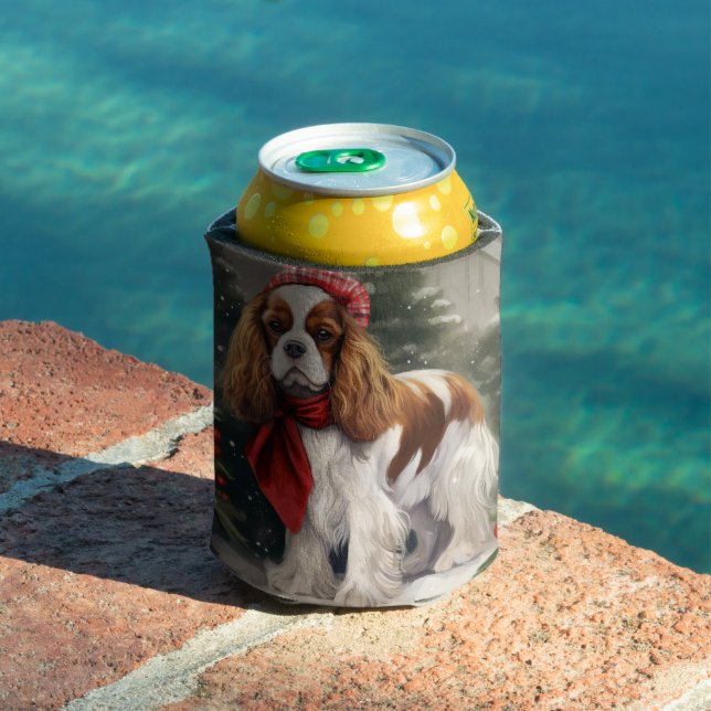 Porta-lata Cavalier King Charles Spaniel Cachorro Natal (Piscina in situ)