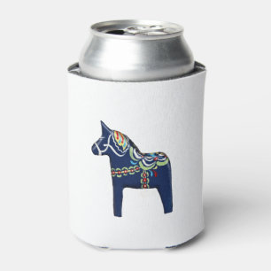 Porta-lata Cavalo azul de Dala