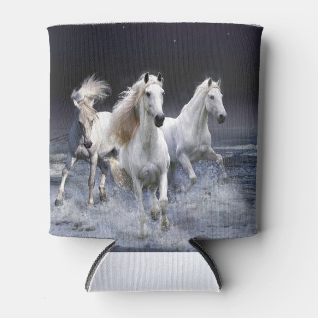 Porta-lata Cavalos travesseiros decorativos (Frente)
