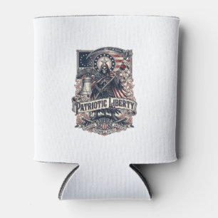 Porta-lata Ceifador da Liberdade Patriótica Esqueleto Patriot