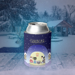 Porta-lata Celebração de Neve de Edo-Neko