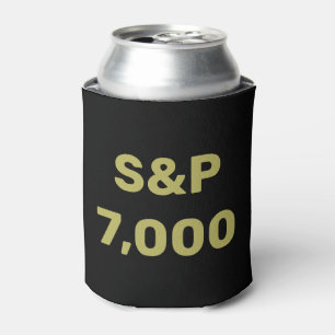 Porta-lata Celebração do Índice de Bolsas de Nível S&P 7.000