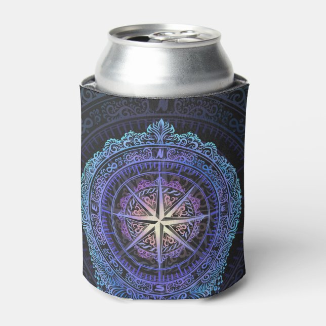 Porta-lata Celestial Compass Mandala (Can Front)
