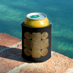 Porta-lata Celtic Knotwork Cross Cooler