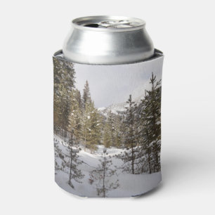 Porta-lata Cena da Montanha Snowy de inverno em Montana