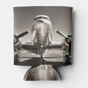 Porta-lata Cena de Pista do Avião Vintage