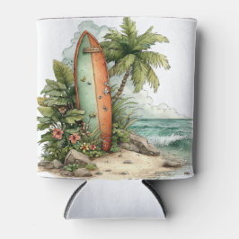 PORTA-LATA CENA DE PRAIA DE VERÃO FOFA E EXCÊNTRICA