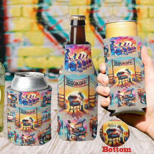 Porta-lata Cenários de Cookoff de CHURRASCO de Cowboy Ocident