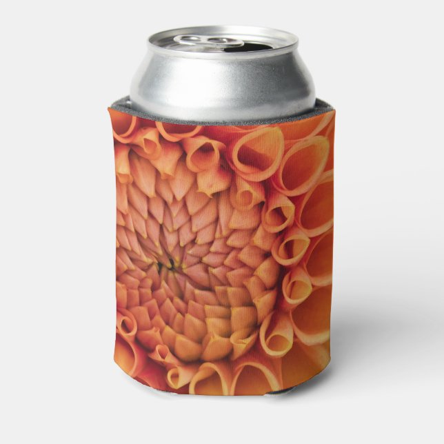 Porta-lata Center Orange Dahlia Flower (Can Back)