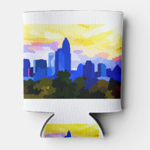 Porta-lata Centro Charlotte North Carolina Skyline Sunset