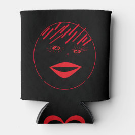 Porta-lata Cerveja e refrigerante com linda mulher