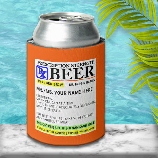 Porta-lata Cerveja Engraçada De Prescrição