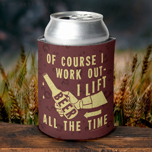 Porta-lata Cerveja Engraçada Desperta Humor com Bolhas de Es