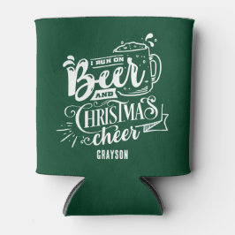 Porta-lata Cerveja Engraçada e Nome de Vossa de Natal Pode Re