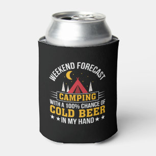 Porta-lata Cerveja fria de acampamento prevista fim de semana