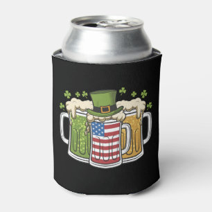 Porta-lata Cerveja Irlandesa Irlanda EUA Bandeira Americana D