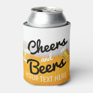Porta-lata Cervejas e Cheers Cerveja Fria e Fria