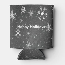 Porta-lata Céu Negro com Flocos de Neve Brancos e Cinzas, ZSS