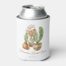 Chá de Bebê de Cacto Boho Aquarela Planta Pampas