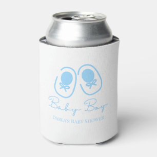 Porta-lata Chá de Bebê Menino Azul