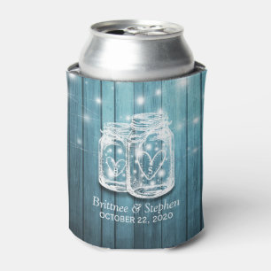 Porta-lata Chá de casamento de Luzes de Cordas de Mason Jar d