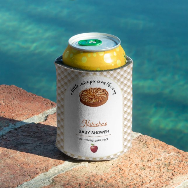 Porta-lata Chá de fraldas de Ação de Graças da Apple Pie Pie (Piscina in situ)