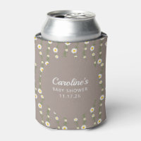 Chá de fraldas Personalizado de Taupe Floral de Ca
