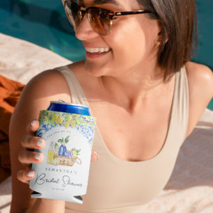 Porta-lata Chá de panela de Azulejos de limão do Mediterrâneo