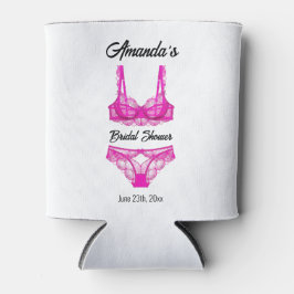 Porta-lata Chá de panela de Lingerie rosa